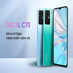 (Noir)Smartphone OSCAL C70 BLACKVIEW 6GB 128GB 50MP caméra 6.6 pouces 5180mAh batterie Octa Core Android 12 4G téléphones portables Bluetooth FM OTG WIFI