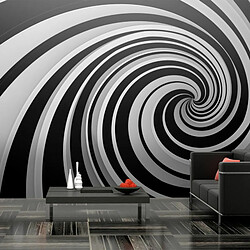 Paris Prix Papier Peint XXL Black & White Swirl 270x550cm