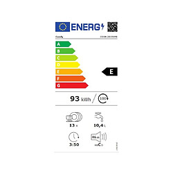 Lave-vaisselle 60cm 13 couverts 46db intégrable avec bandeau - cdsn2d350pb - CANDY