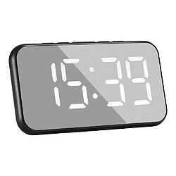 Support d'horloge numérique USB de température de temps Réveil De Bureau Numérique à LED Affichage Miroir Horloge De Température USB Snooze Vert