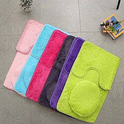 Acheter LUUCOZK Tapis de bain antidérapants absorbants à séchage rapide, décoration de salle de bain, vert fruit-Troisensemble de pièces