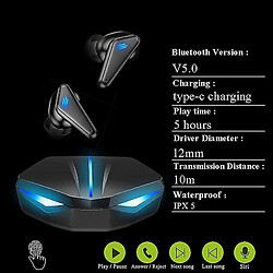 Universal Bouchons d'oreilles de jeu Bluetooth basse latence mini stéréo casque sans fil réel pas cher