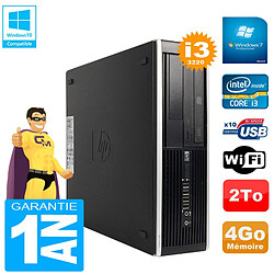 PC HP Compaq Pro 6300 SFF I3-3220 RAM 4Go Disque 2To Graveur DVD Wifi W7 · Occasion 