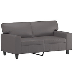 Avis Maison Chic Ensemble de canapés 2 pcs, Canapé droit Sofa pour Salon gris similicuir -GKD809546