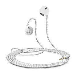 Shot Ecouteurs pour SAMSUNG Galaxy S20 Ultra avec Micro Reglage Kit Main Libre INTRA-AURICULAIRE Jack (BLANC) 