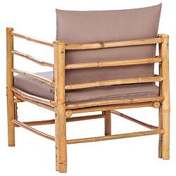 Acheter Beliani Chaise de jardin CERRETO Bois Taupe