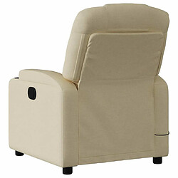 Maison Chic Fauteuil inclinable,Fauteuil luxe de relaxation Crème Tissu -MN66250 pas cher