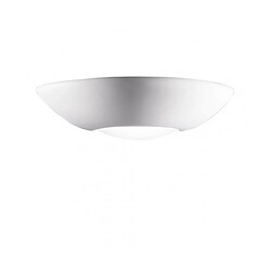 Luminaire Center Applique en plâtre Casablanca blanc 1 ampoule 10cm