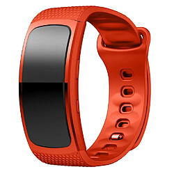 Wewoo Bracelet pour montre connectée en silicone Samsung Gear Fit2 SM-R360taille de la dragonne 126-175mm Orange 