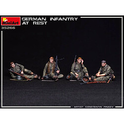 Mini Art Figurine Mignature German Infantry At Rest