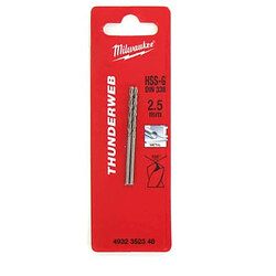 Pack de 2 Forets métal MILWAUKEE HSS-G THUNDERWEB 2.5 X 57MM 4932352348 