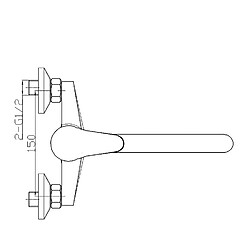 Ambrosiana sei14070000 Robinet mitigeur évier avec pivotant, chrome