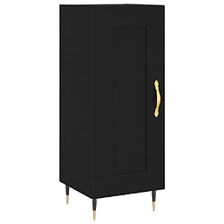 Maison Chic Buffet,Meuble de Rangement,commode pour salon,Cuisine Noir 34,5x34x90 cm Bois d'ingénierie -MN22535