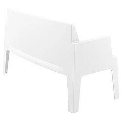 Acheter Alterego Banc de jardin 'PLEMO XL' blanc en matière plastique