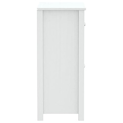 Acheter vidaXL Armoire de salle de bain BERG blanc 69,5x34x80 cm pin massif