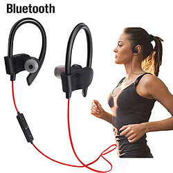 GUPBOO Écouteurs intra-auriculaires Bluetooth 4.2 améliorés écouteurs Super Bass écouteurs intra-auriculaires anti-transpiration casque de sport avec micro pour Re 