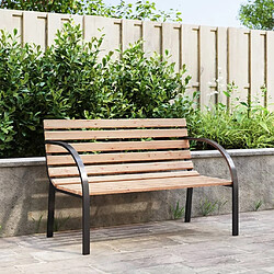 vidaXL Banc de jardin 120 cm Bois et fer