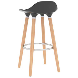 Acheter vidaXL Chaises de bar lot de 2 gris