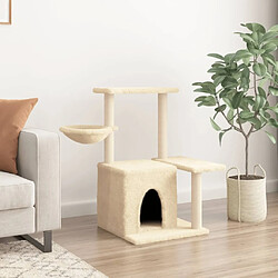 Avis Arbre à chat avec griffoirs,niche pour chat en sisal Crème 83 cm -MN76949