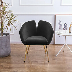 Meubler Design Chaise Design Velours Love - Velours Noir