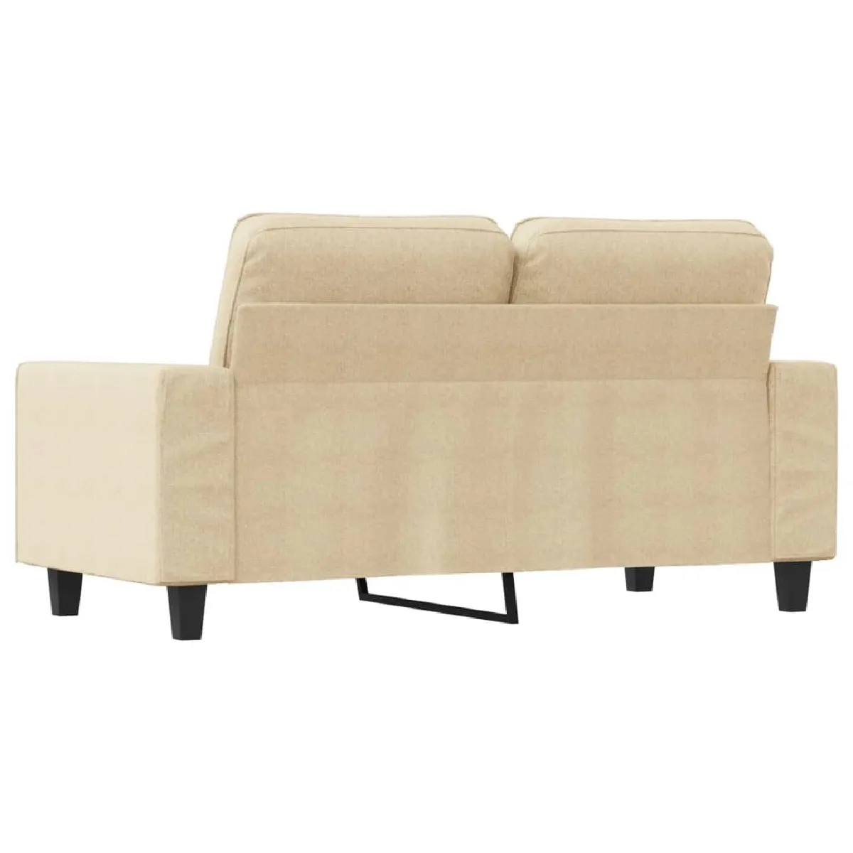 Maison Chic Canapé à 2 places,Sofa de Salon,Canapé droit Crème 120 cm Tissu -GKD327540 pas cher