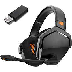 Casque de jeu sans fil avec microphone pour PS5, PS4, PC, Mac, casque gamer 3 en 1 avec micro, sans fil 2,4 GHz pour console Playstation, mode Bluetooth pour commutateur, mode filaire pour contrôleur 