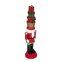 Bougie Casse Noisette 33 cm Rouge - FEERIC CHRISTMAS 