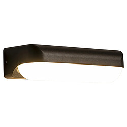 Universal Applique murale extérieure de 26cm, lumière d'escalier de balcon IP65 imperméable à l'eau à LED minimaliste, couloir de jardin de cour personnalisée extérieure, noir(Le noir) 