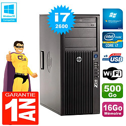 PC HP WorkStation Z210 Tour Core i7-2600 RAM 16Go 500Go Graveur DVD Wifi W7 · Occasion 