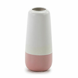 Vase Thai Natura Blanc Rose Céramique 16 x 37 x 16 cm 