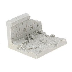 1/35 soldat ville ruines base de mur de base dalles modèle de base pour mini table de sable pas cher