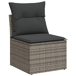 Avis vidaXL Salon de jardin 5 pcs avec coussins noir résine tressée