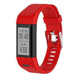 Wewoo Bracelet pour montre connectée en silicone Smart Watch Garmin Vivosmart HR + rouge 