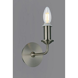 Luminaire Center Applique murale Banyan Nickel satiné 1 ampoule 18cm