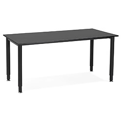 Alterego Table de réunion / bureau design 'FOCUS' noir - 160x80 cm