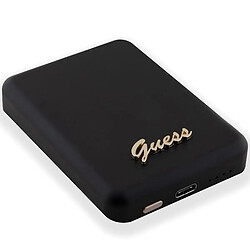 Acheter Riffi Guess 15W Fast 5000mAh 1x USB-C Power Bank with MagSafe Metal Ssript Logo Black