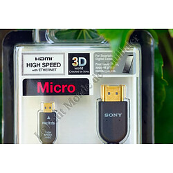 Câble Sony DLC-HEU15 - Micro HDMI Ethernet 3D 1080P - Adaptateur Micro-HDMI