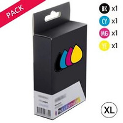 TONER SERVICES Compatibles HP 934XL/935XL Pack 4 Cartouches génériques compatibles HP 934XL/935XL Noir et Couleurs 