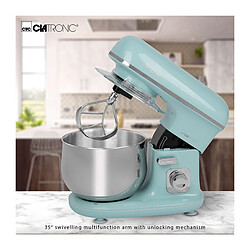 Robot Pâtissier Boulangerie Cuisine Ménager Multifonction Bol 5L, 1100, Vert, Clatronic, KM 3711 pas cher