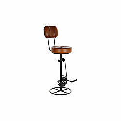 Tabouret DKD Home Decor Marron Noir Métal 45 x 45 x 118 cm 