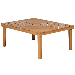 Beliani Set de jardin BARATTI Acacia Beige clair Côté gauche pas cher