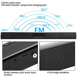 Avis ComfortXL Enceinte bluetooth stéréo tv sans fil carte de musique audio bureau haut-parleur long soundbar bs-28b