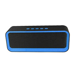 Yonis Mini Enceinte Bluetooth Portable Waterproof Puissante Autonomie 6H Enceinte Bluetooth Portable Mini Subwoofer Outdoor Waterproof Autonomie 6H Avec Micro Intégré Bleu YONIS