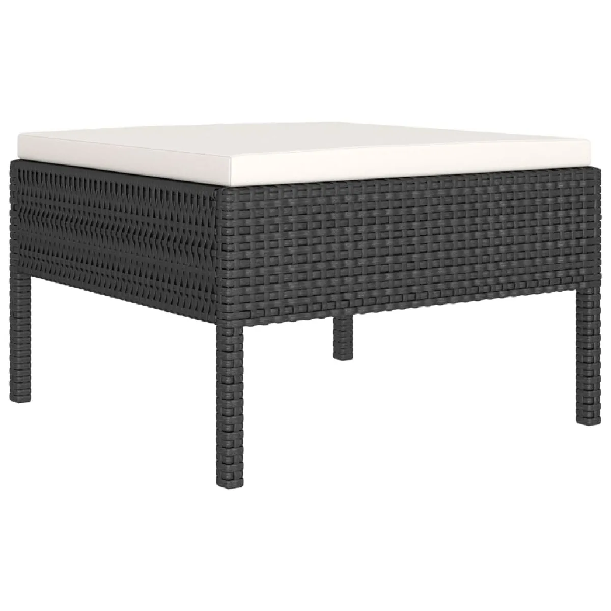 Avis Maison Chic Salon de jardin 11pcs + coussins - Mobilier/Meubles de jardin - Table et chaises d'extérieur Résine tressée Noir -MN86015