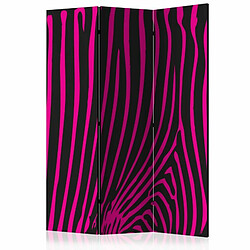 Paris Prix Paravent 3 Volets Zebra Pattern Violet 135x172cm