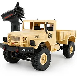 Wewoo Voiture télécommandée radiocommandée jaune 1:16 Mini 2.4G 4WD RC Crawler Off Road avec lumière RTR