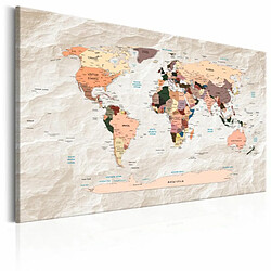 Paris Prix Tableau Imprimé World Map : Stony Oceans 40 x 60 cm