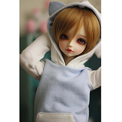 Avis capuche oreille chat mignon haut pantalon bas tenue pour 1/6 bjd sd msd dod bleu