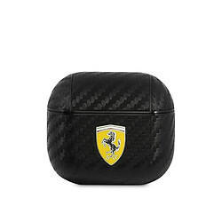 Ferrari FESA3CABK Coque de Protection en polyuréthane pour AirPods 3 Noir