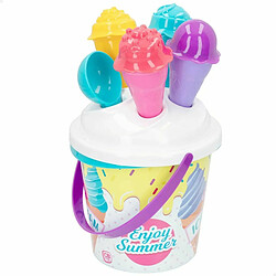 Color Baby Set de jouets de plage Colorbaby Ø 18 cm 11 Pièces Glace polypropylène (15 Unités)